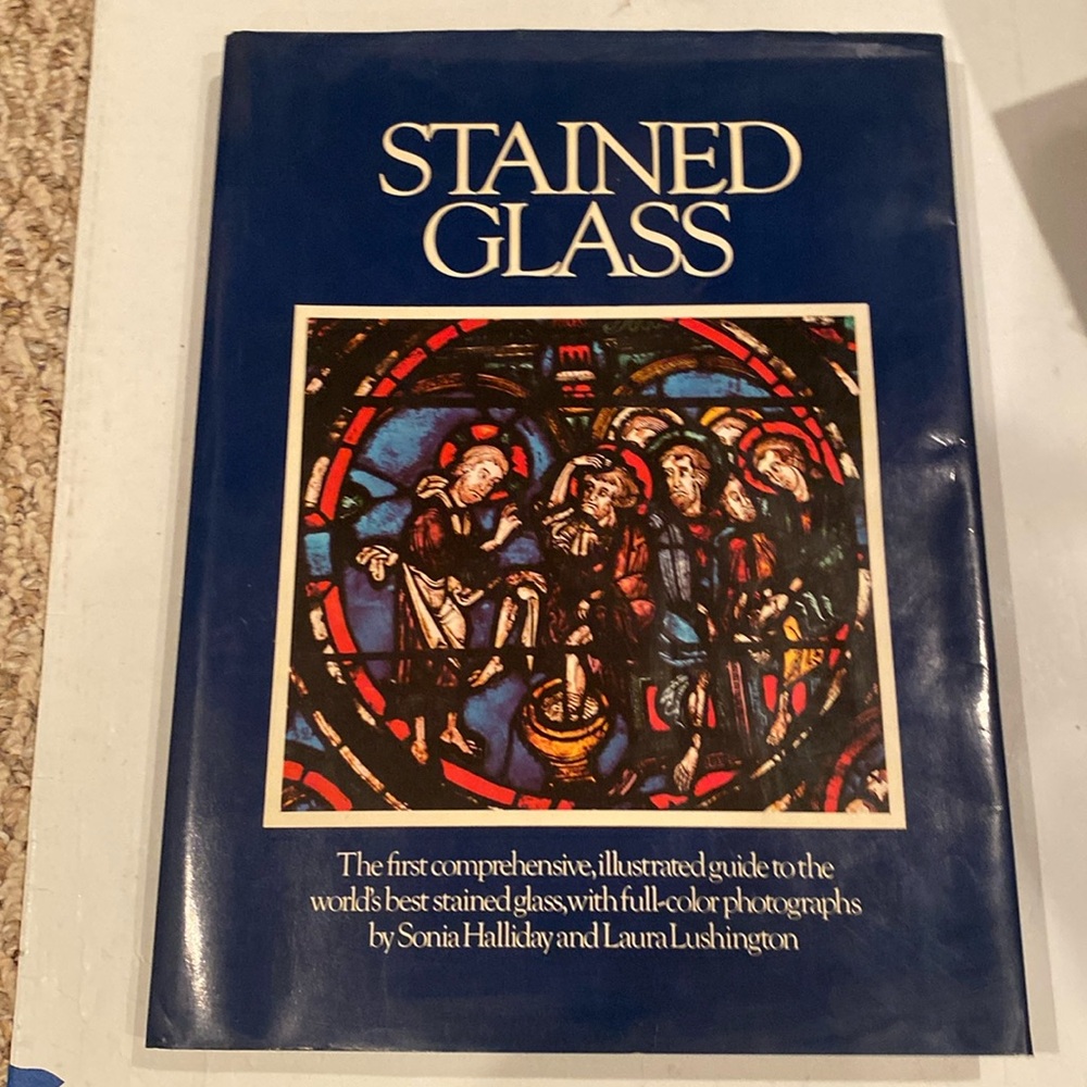 “Stained Glass, oversized hardcover with dust jacket